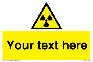 Custom Radioactive Material Sign